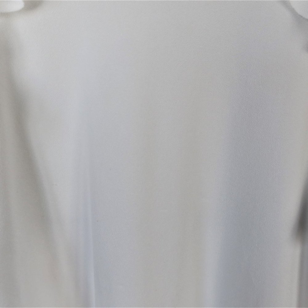 Boohoo White Dress With Ruffles Size 12 - Picture 4 of 7
